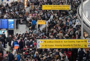 ICE officers set to deploy to airports as delays mount : NPR