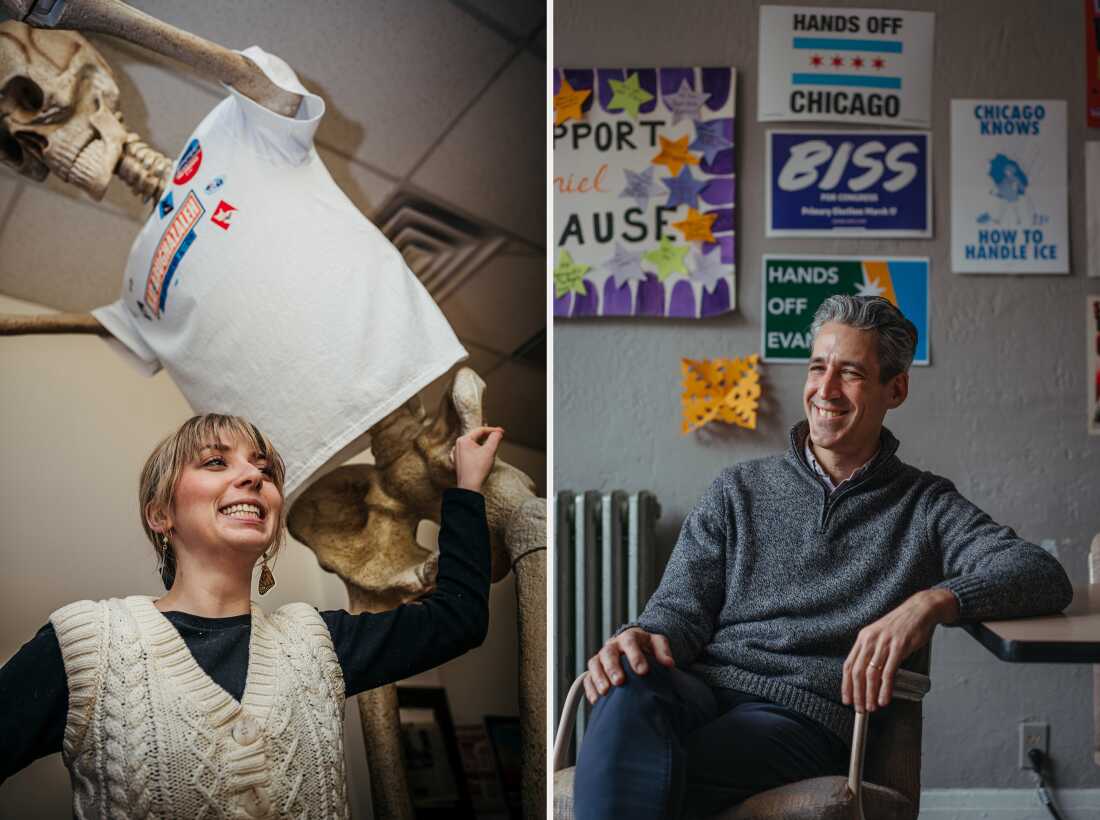 A race for a safe blue seat tests how far left Democrats want new leaders to go : NPR