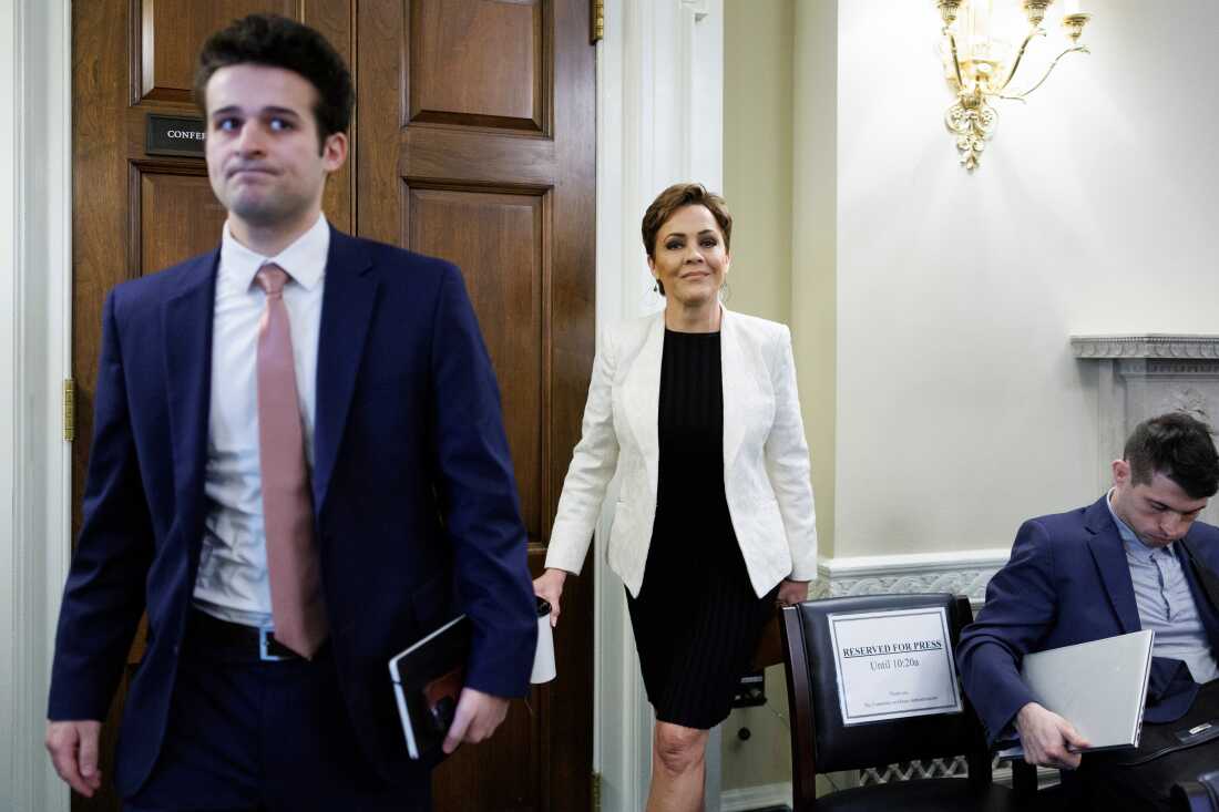 U.S. Judge says Kari Lake broke law in overseeing Voice of America : NPR