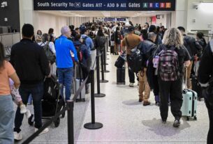 TSA wait times are unpredictable amid government shutdown : NPR