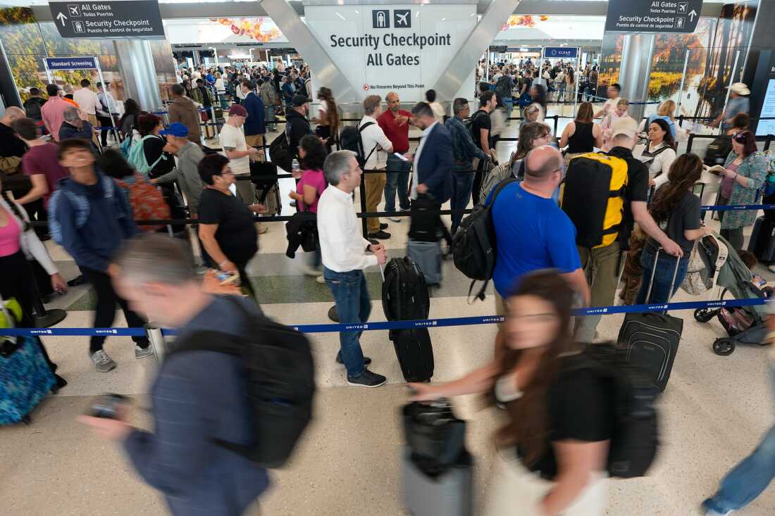 ICE officers could remain at airports after TSA workers are paid : NPR