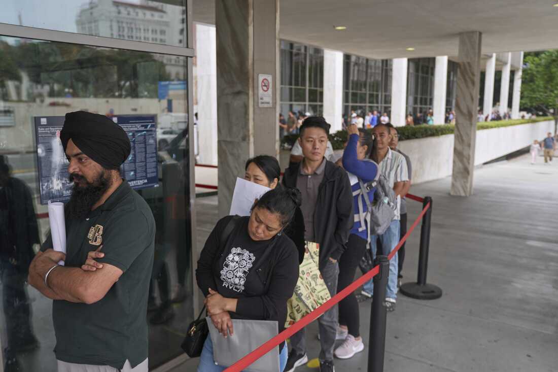 Growing backlog in immigration applications, NPR analysis shows : NPR