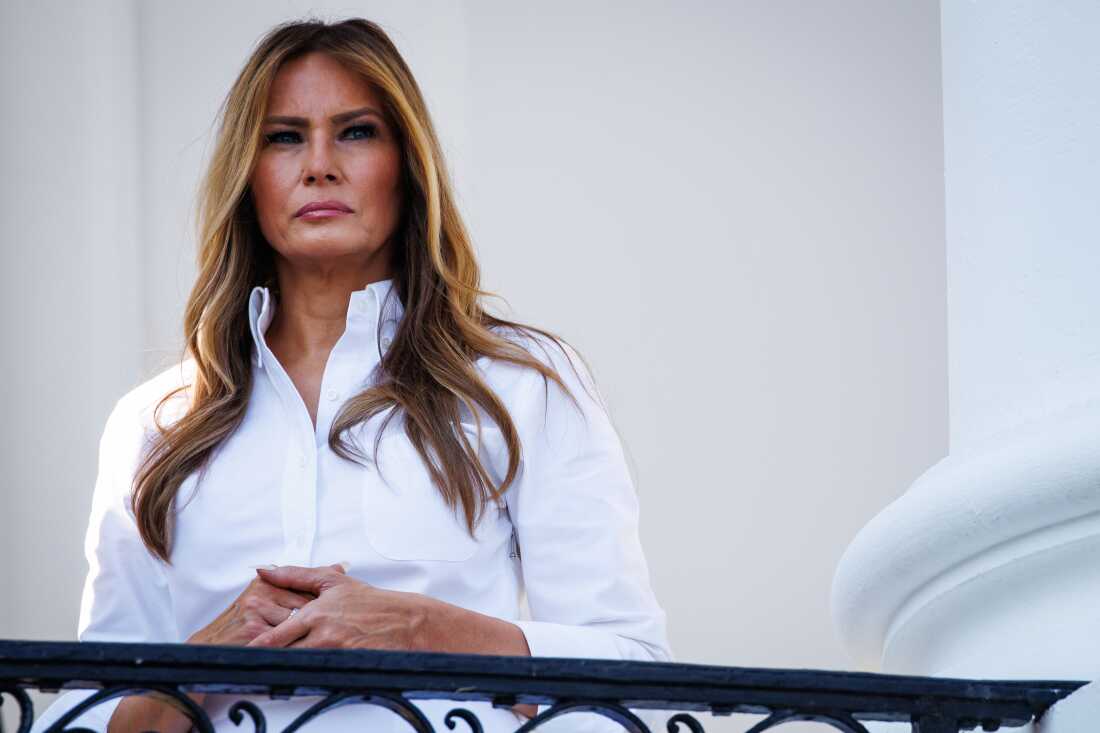 Melania Trump denies knowing Epstein in rare public statement : NPR